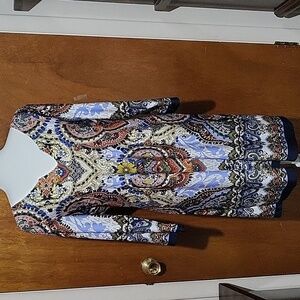 Nwt Melissa Paige Copacabanna Red Midi Dress Size Large